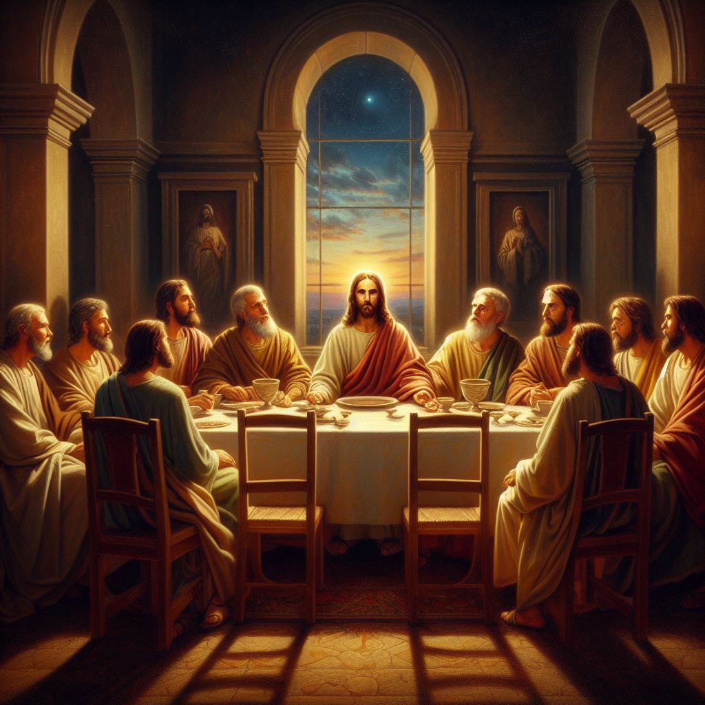 Representación artística de los 12 apóstoles de Jesús, recurso para planificar eventos en iglesias tecnológicas.